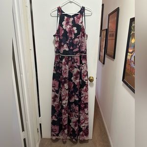 EUC SLNY floral evening dress